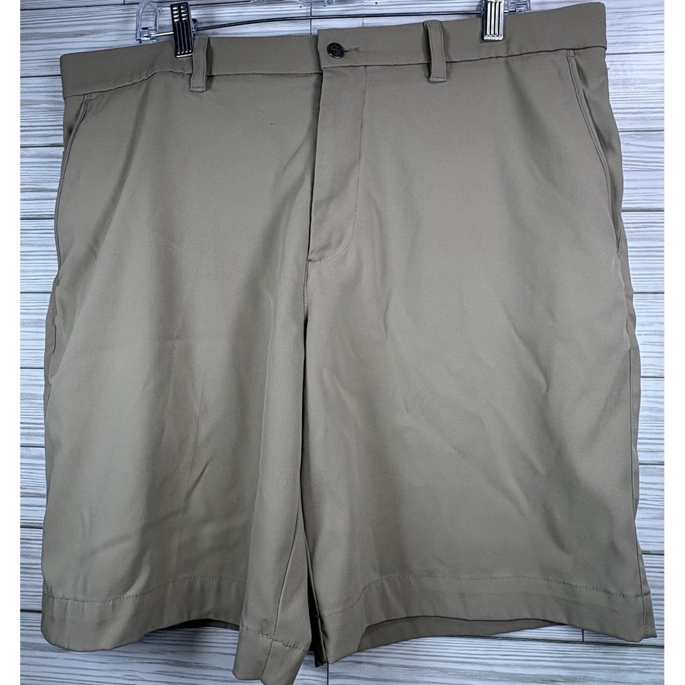Callaway Men's Golf Athletic Shorts Khaki Tan Nylon Blend 9" Size‎ "36"